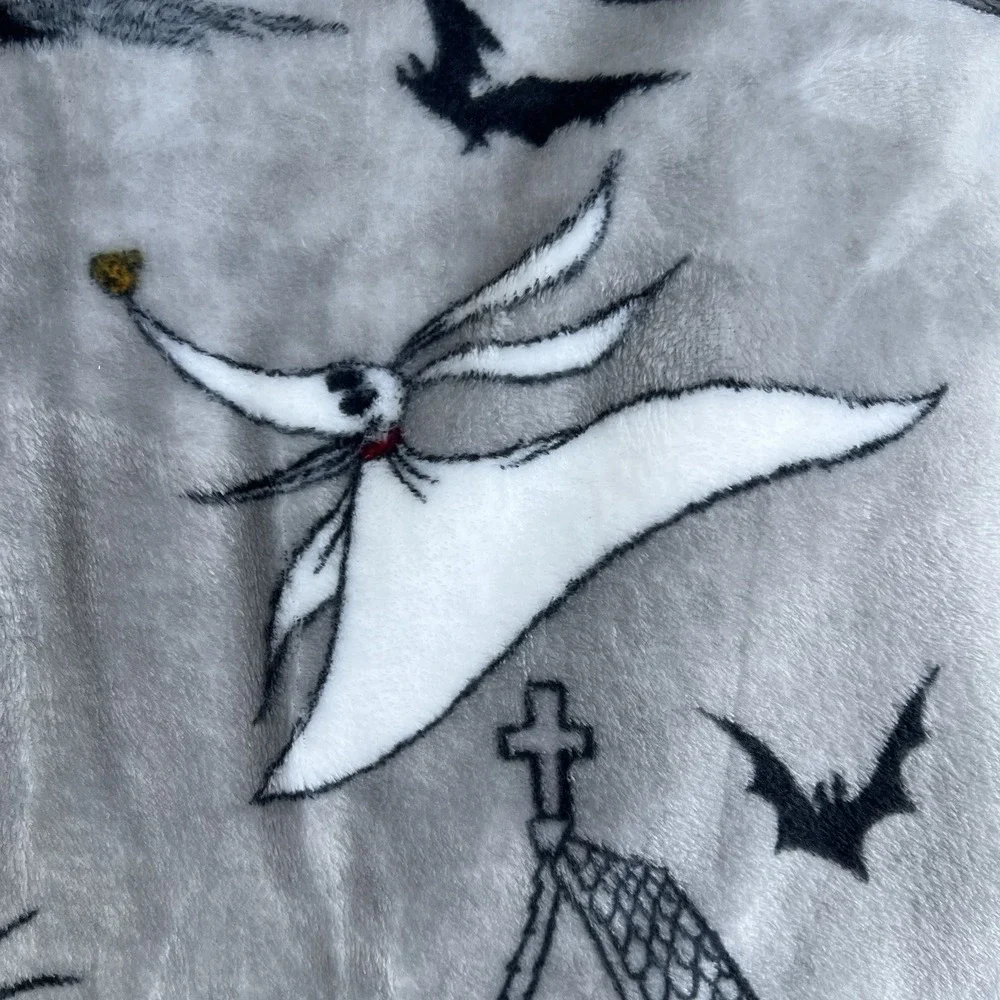 Disney Nightmare Before Christmas Oogie Boggie Jack Halloween Throw Blanket NWT